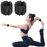 2 pezzi di pesi regolabili per polso e caviglia (unisex), set di pesi per fitness (1 lb ciascuno)