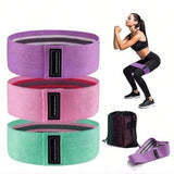 Fasce di resistenza per l allenamento, set di 3 livelli di fasce elastiche per l esercizio, per donne e uomini, fasce per fianchi, gambe e glutei per fitness a casa, palestra, yoga, pilates