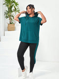 Set sportivo con cappuccio e coulisse da donna, taglie grandi