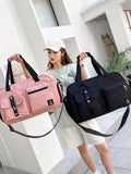 Borsa da viaggio con tasche separate asciutte e bagnate, borsone da palestra con scompartimento per le scarpe, adatto per viaggi di lavoro, palestra, sport all'aperto