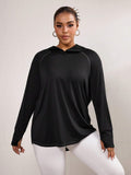 Felpa con cappuccio da donna casual e sportiva, a maniche lunghe, adatta per l'uso quotidiano e le attività, disponibile in taglie oversize
