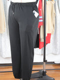 Leggings sportivi con tasche e cordoncino per donna taglie forti, adatti per fitness, jogging, tempo libero all'aperto, per tutte le stagioni