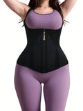 Nuovo1 pezzo Modellante fitness da donna, Cintura snellente vita nera, Fascia di compressione vita e fianchi, Corsetto snellente post-parto, Cintura vita minimalista colombiana