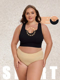 Top sportivo elegante e minimalista, senza cuciture, traspirante, per yoga e attività fisica, donna taglia plus, canotta modellante