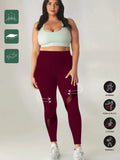 Leggings da allenamento taglie forti con design a pannelli in rete, vita alta adatti per fitness, corsa, yoga, uso casual
