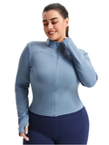 Giacca da donna con protezione UV 50+, 4 vie stretch, taglia curvy - Giacca antivento e impermeabile